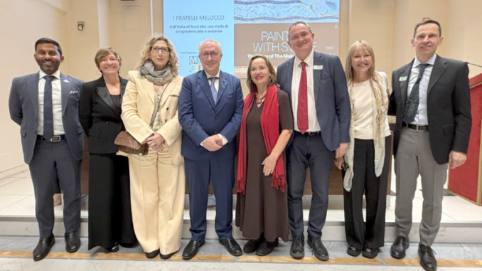 Partecipanti alla presentazione del libro “Painting with Stone – The Story of the Melocco Brothers”
