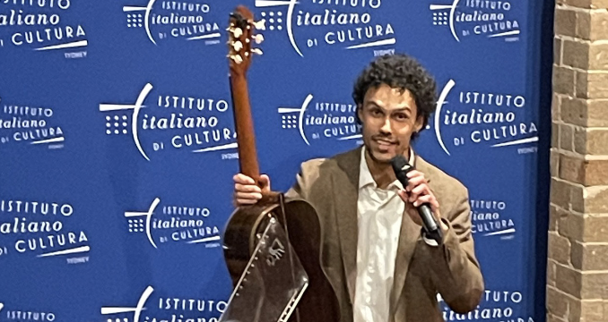 Il giovane chitarrista Tommaso Girotto