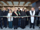 Taglio del nastro che inaugura il nuovo polo scolastico