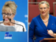 Former Liberal vice-president Teena McQueen and NSW Liberal senator ( left)Hollie Hughes McQueen.