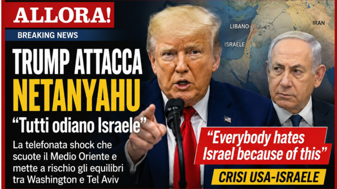 Trump contro Netanyahu