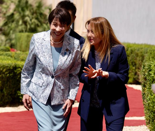 Giorgia Meloni e Sanae Takaichi