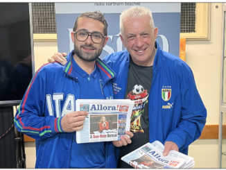 Filippo Stivala e Pino Palamara presso gli studi di Radio Northern Beaches
