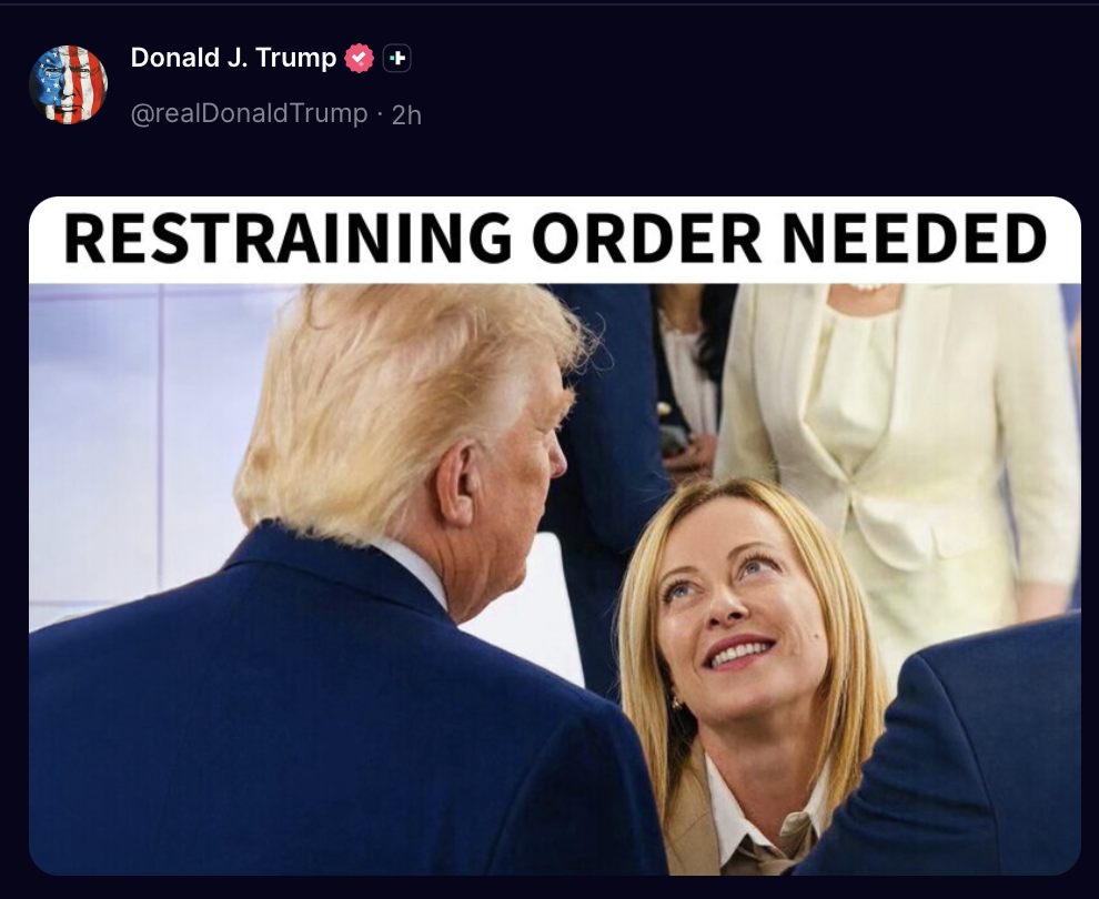 Trump-Meloni, lo scontro diventa personale: il meme che imbarazza la NATO
