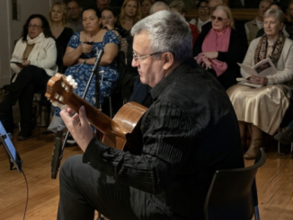 Fabio Barbagallo durante la sua applauditissima esibizione