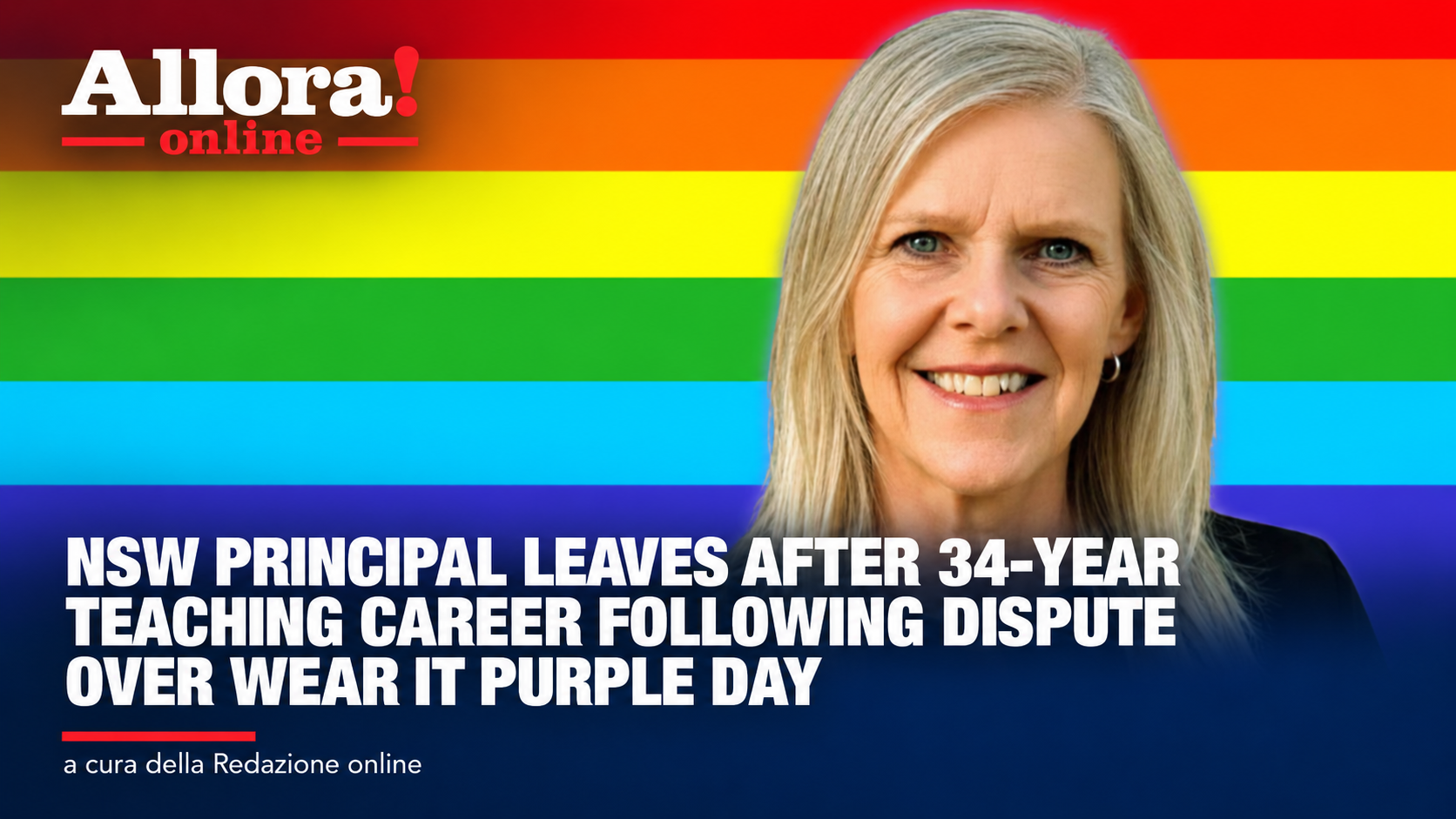 NSW principal leaves after 34-year teaching career following dispute over Wear It Purple Day