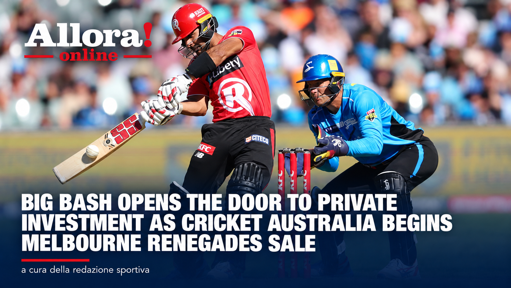 Big Bash opens the door to private investment as Cricket Australia begins Melbourne Renegades sale - Allora! Italian Australian News