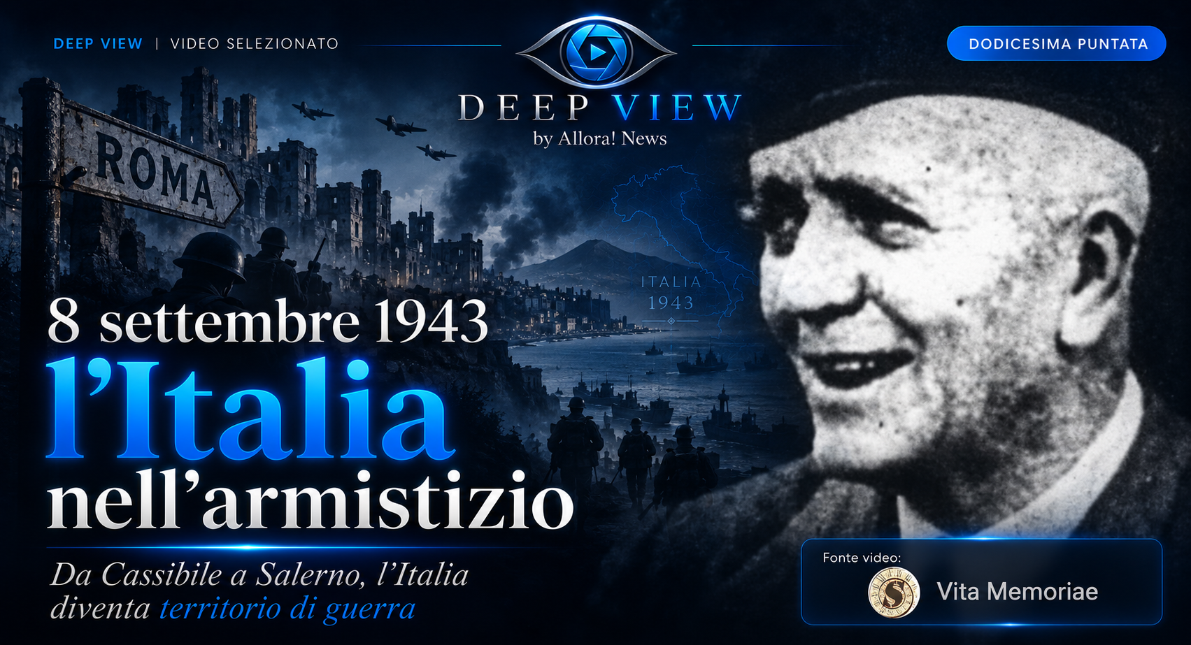 Deep View, dodicesima puntata: 8 settembre 1943, l'Italia nell'armistizio