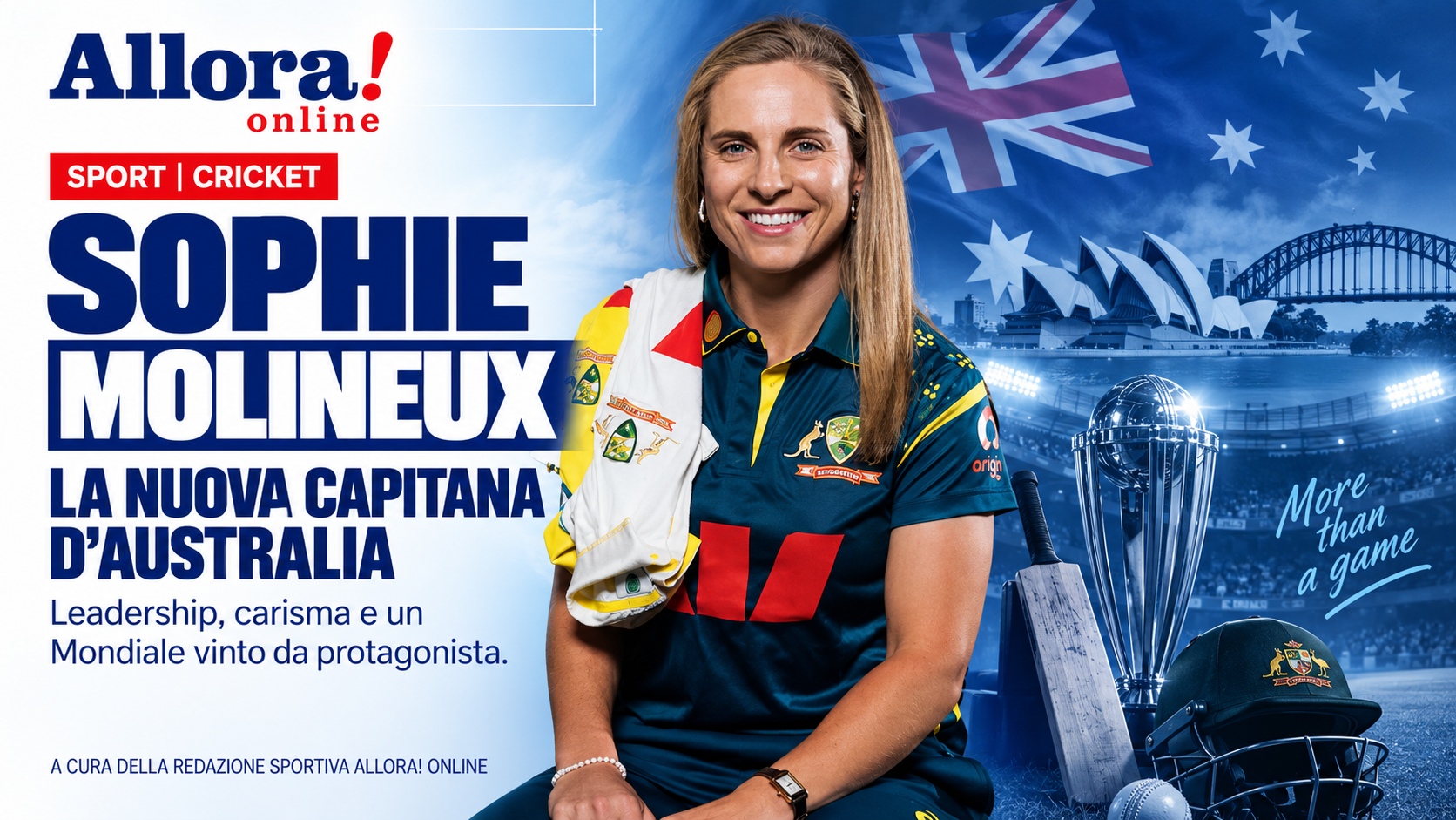 Sophie Molineux: The Two Sides of Australia’s New Cricket Captain Who Silenced Her Doubters – Allora! Italian Australian News Sophie Molineux: The Two Sides of Australia’s New Cricket Captain Who Silenced Her Doubters - Allora! Italian Australian News